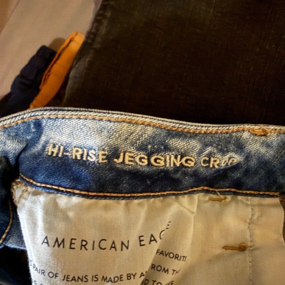 American Eagle Outfitters Hi-Rise Jegging Crop Skinny Jeans - Picture 8 of 9